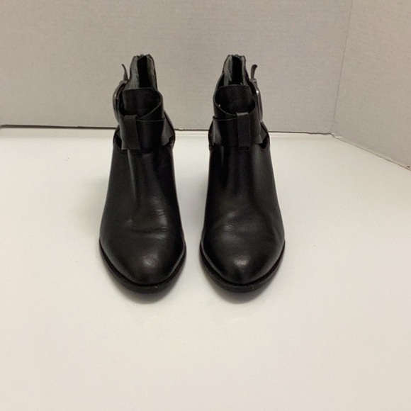 Vionic women’s upright Rory black ankle boots back zippers working buckles 7.5 - Picture 3 of 9